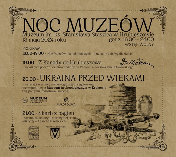 2024 05 18 Noc Muzeow Hrubieszow pelny plakat