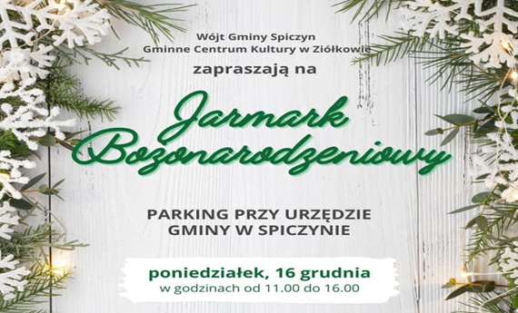 2024 12 15 Jarmark Bozonarodzeniowy Spiczyn grafika