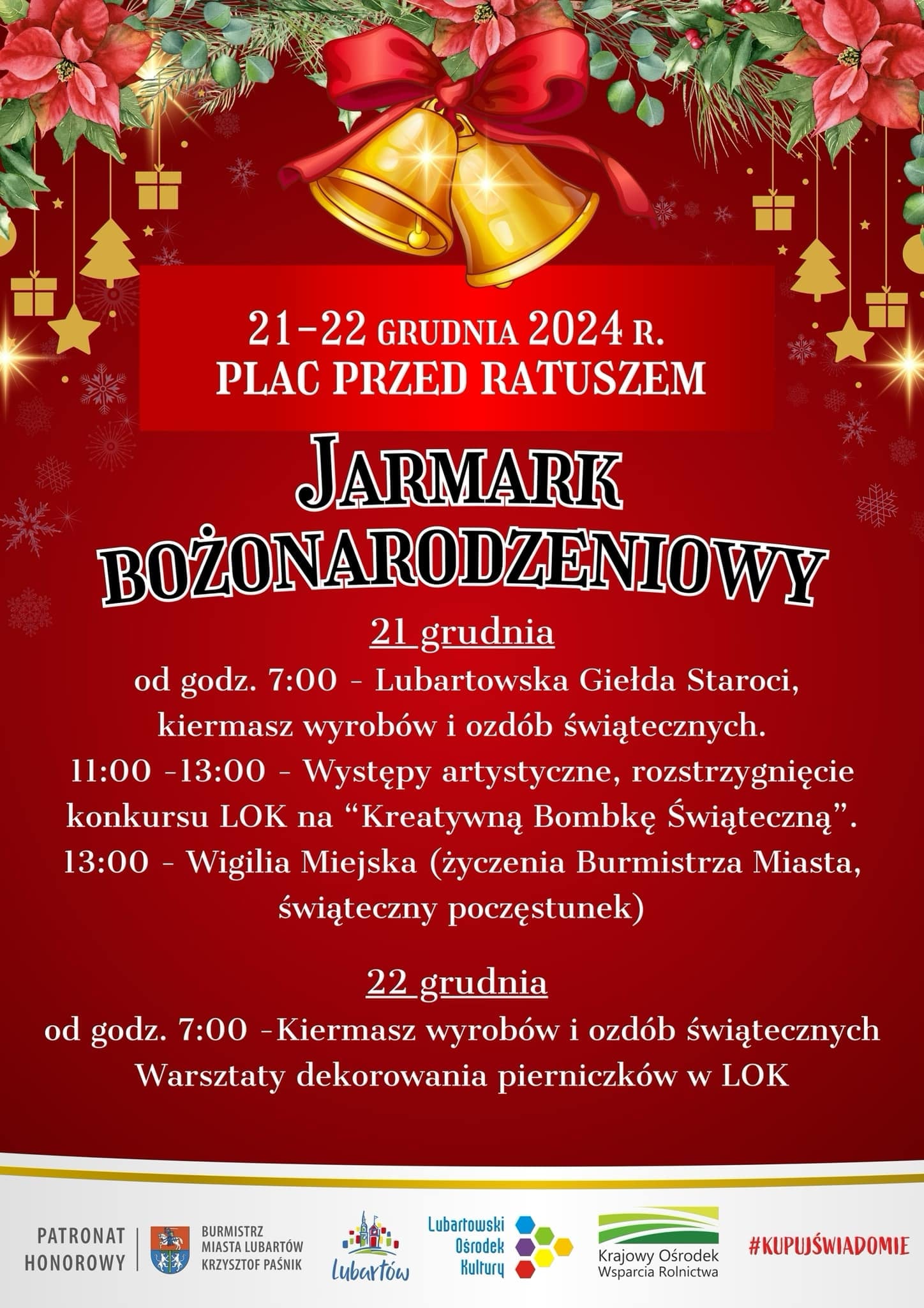 2024 12 21 22 Jarmark Bozonarodzeniowy Lubartow grafika