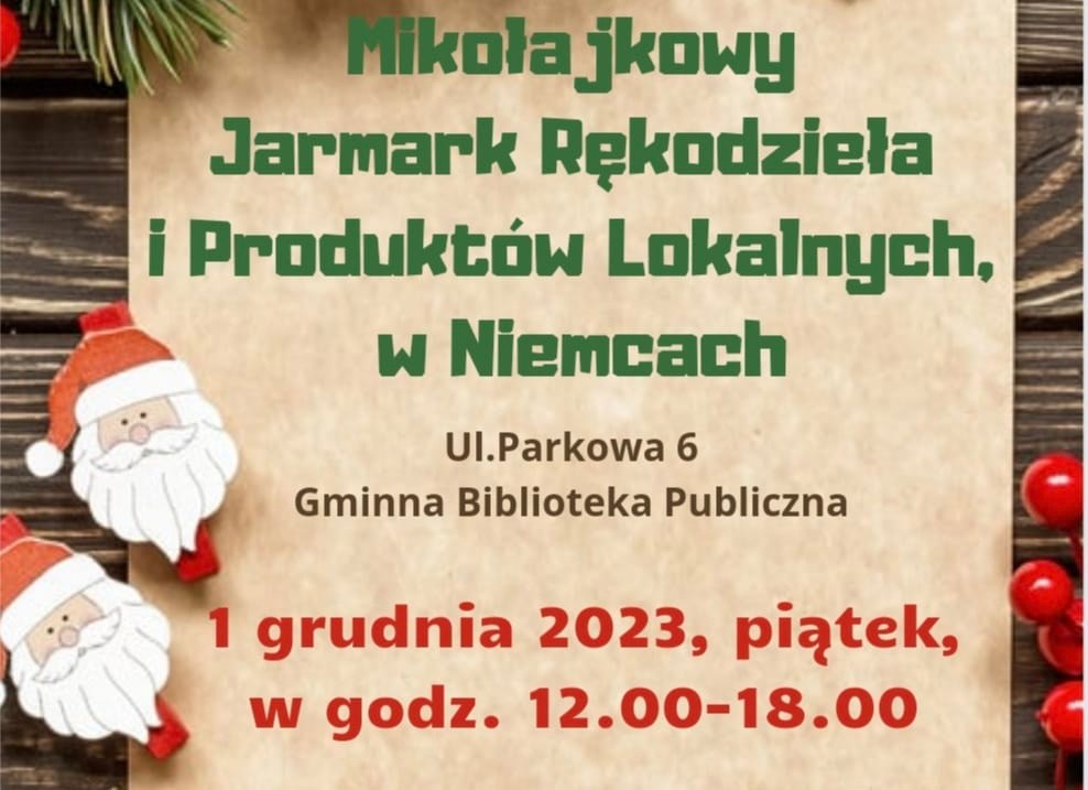 2023 12 01 Kiermasz Jarmark Swiateczny Niemce