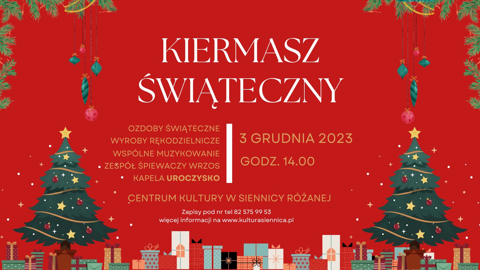 2023 12 03 Kiermasz Swiateczny Siennica Rozanna