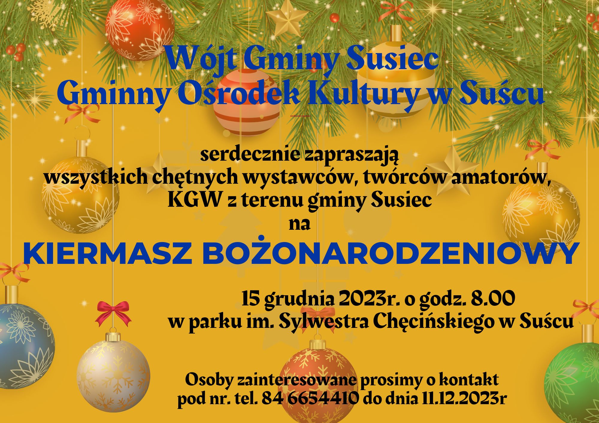 2023 12 15 Jarmark Swiateczny Susiec