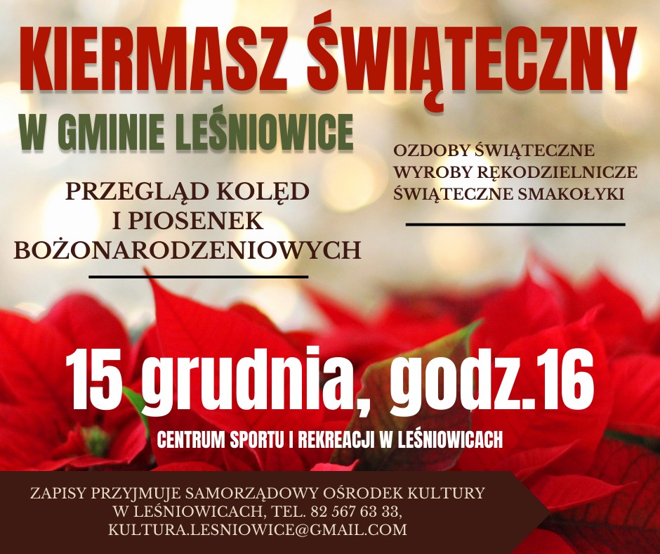 2023 12 15 Kiermasz Swiateczny Lesniowice