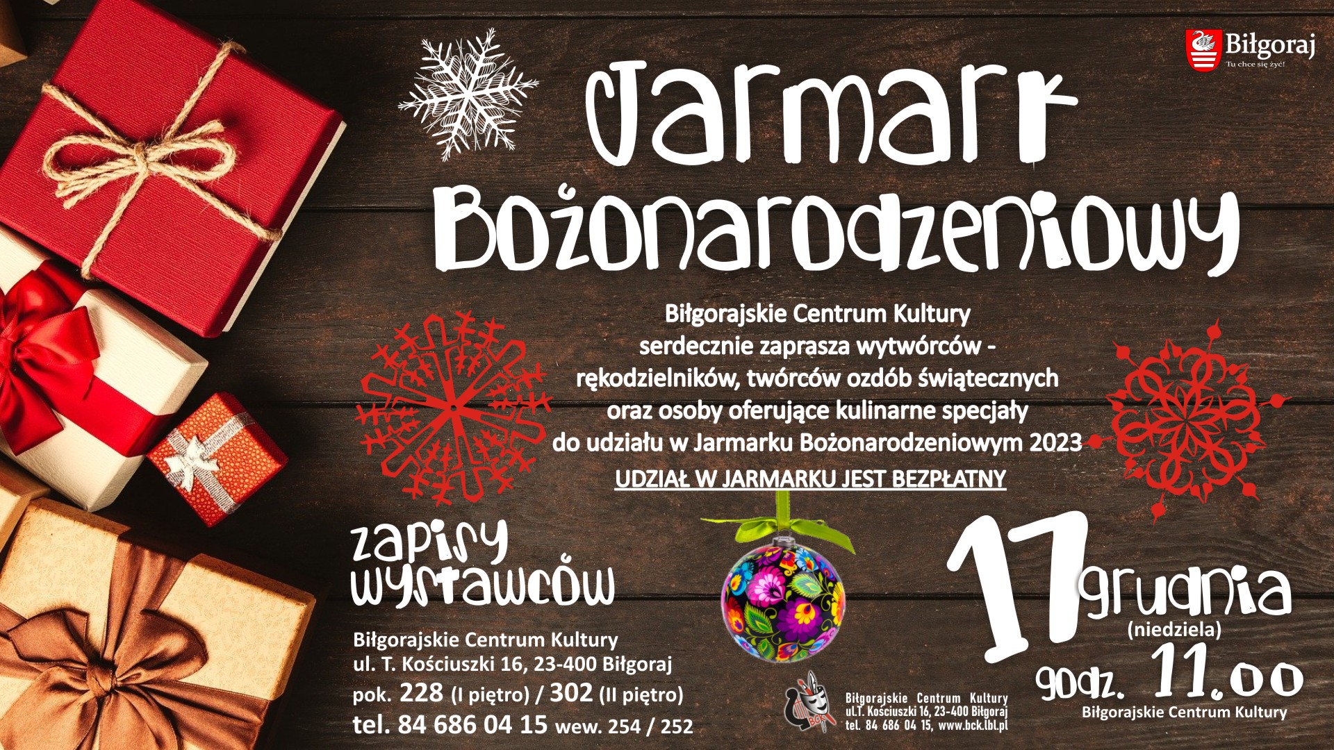 2023 12 17 Jarmark Bozonarodzeniowy Bilgoraj