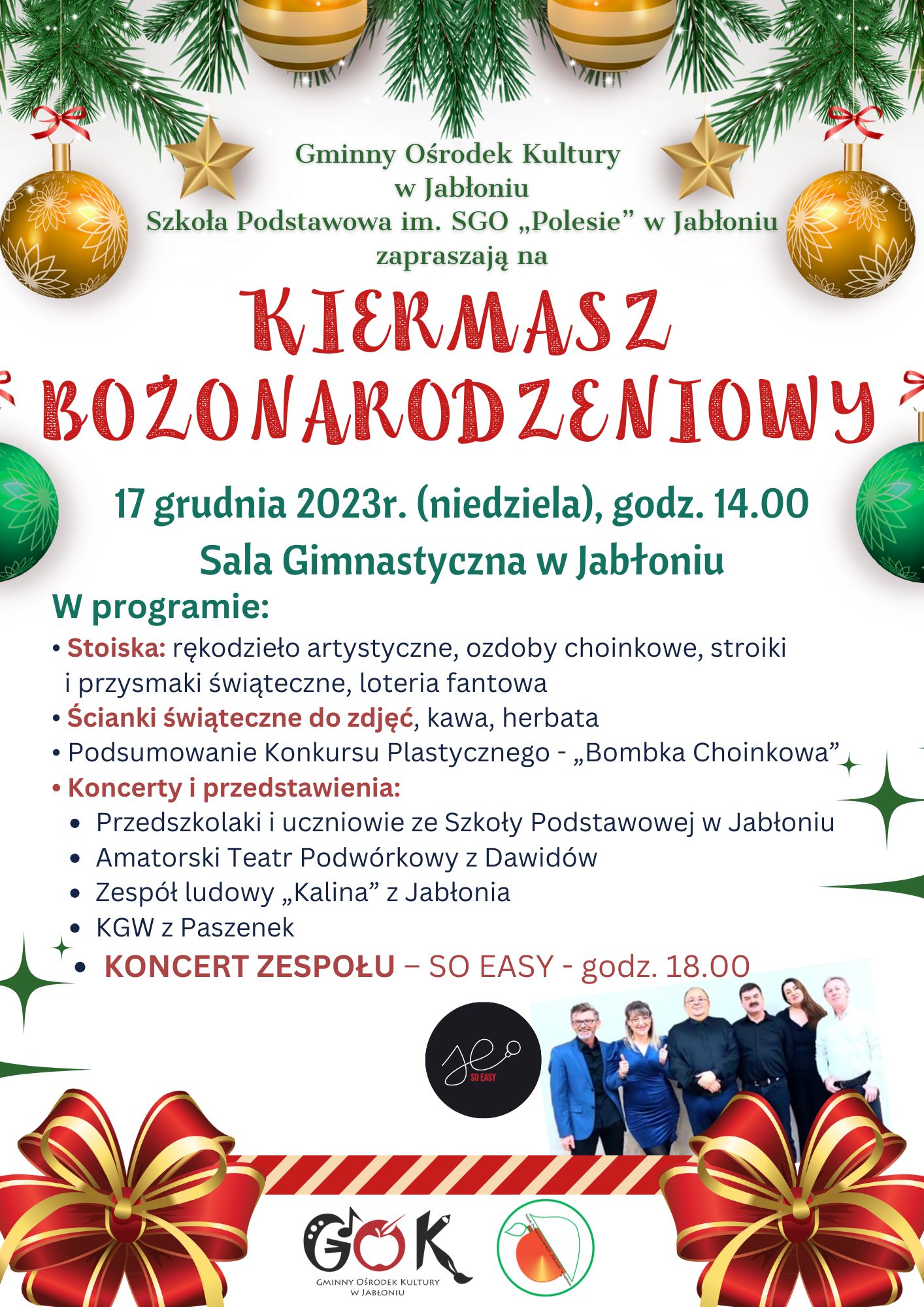 2023 12 17 Kiermasz Bozonarodzeniowy Jablon